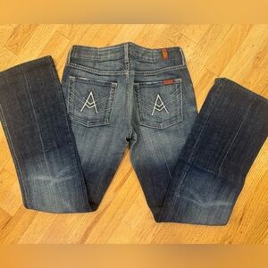 Seven Bootcut Low Rise Blue Denim Jeans